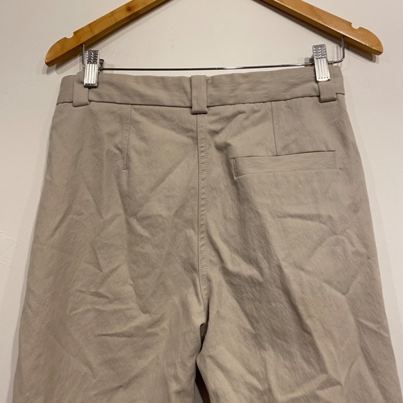 COS Cream Straight Barrel Leg Flat Front Minimalist Trouser Pants size 4 - Picture 5 of 6